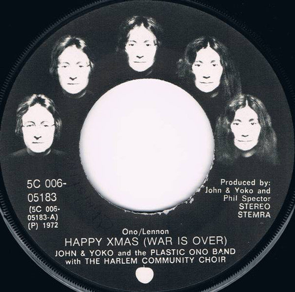 John And Yoko / The Plastic Ono Band - Happy Xma 34022 Vinyl Singles Vinyl Goed / Hoes Goed