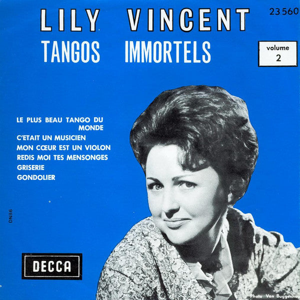 Lily Vincent – Tangos Immortels Volume 2 N°3 / Tangos Immortels N°4 15427 Vinyl Singles Vinyl Goed / Hoes Goed