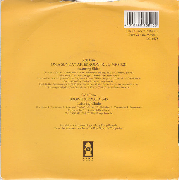 A Lighter Shade Of Brown - On A Sunday Afternoon 30489 Vinyl Singles Vinyl Goed / Hoes Goed