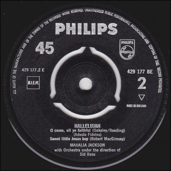 Mahalia Jackson - Hallelujah 32816 Vinyl Singles Vinyl Goed / Hoes Goed