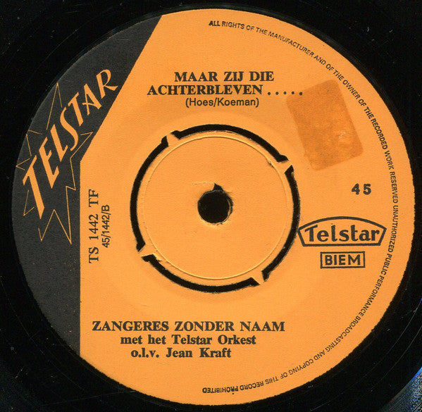 Zangeres Zonder Naam - Heintje, M'n Kleintje! 41731 Vinyl Singles Vinyl Goed / Hoes Goed