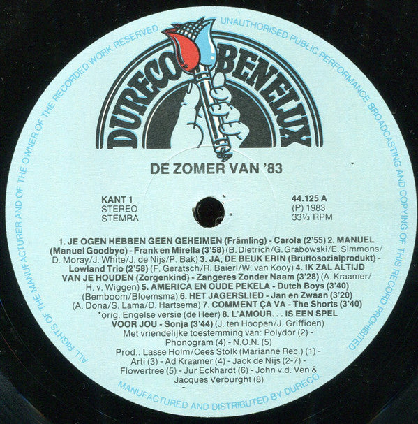 Various - De Zomer Van '83 (LP) 40542