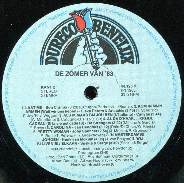 Various - De Zomer Van '83 (LP) 40542