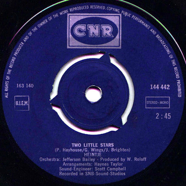 Heintje - I'm Your Little Boy 28796 Vinyl Singles Vinyl Zeer Goed / Hoesje Goed "VINYLSINGLES.NL"