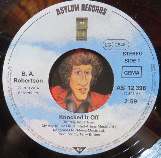 B.A. Robertson - Knocked It Off 19319 Vinyl Singles Vinyl Goed / Hoes Generic