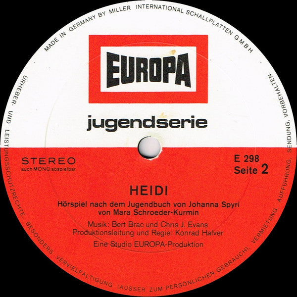 Johanna Spyri - Heidi (LP) 40863