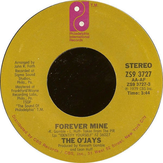 O'Jays - Forever Mine 35654 Vinyl Singles Vinyl Goed / Hoes Generic