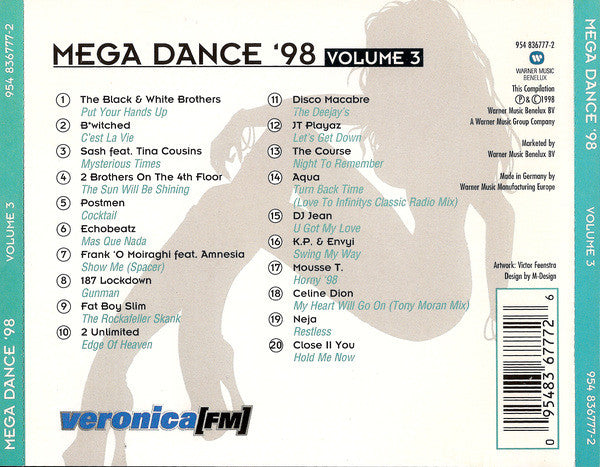 Various - Mega Dance '98 Volume 3 (CD) 70578 Compact Disc Goede Staat