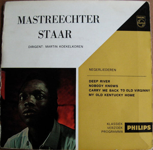 Koninklijke Zangvereniging Mastreechter Staar - Negerliederen 10598 Vinyl Singles EP Vinyl Goed / Hoes Goed