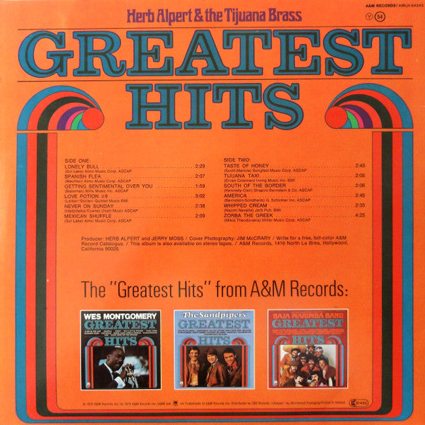 Herb Alpert & The Tijuana Brass – Greatest Hits (LP) 51521