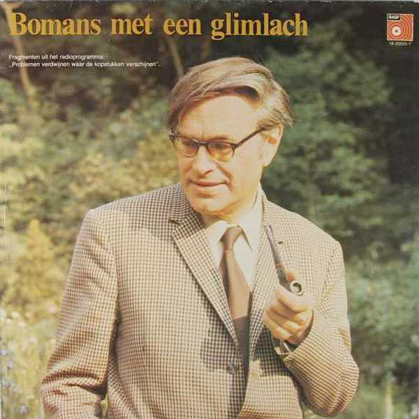 Godfried Bomans - Bomans Met Een Glimlach (LP) Vinyl LP Vinyl Zeer Goed / Hoesje Goed "VINYLSINGLES.NL"
