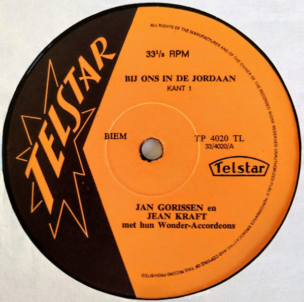 Jan Gorissen En Jean Kraft - Johnny Hoes Presenteert: Bij Ons In De Jordaan ! (LP) 46289