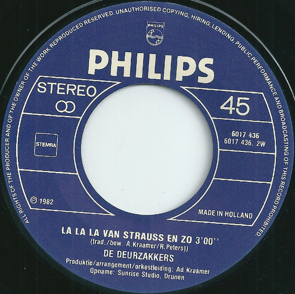 Deurzakkers - Waar Is De Steek Van De Keizer 13377 Vinyl Singles Vinyl Goed / Hoes Goed