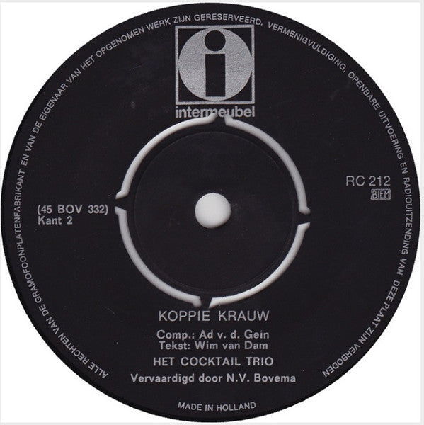Cocktail Trio - Het Moet Van Intermeubel Zijn 16131 Vinyl Singles Vinyl Goed / Hoes Goed