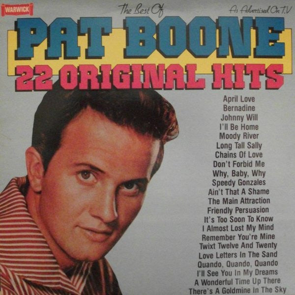 Pat Boone - The Best Of Pat Boone - 22 Original Hits (LP) 50290