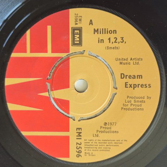Dream Express - A Million In 1, 2, 3 39182 Vinyl Singles Vinyl Goed / Hoes Generic