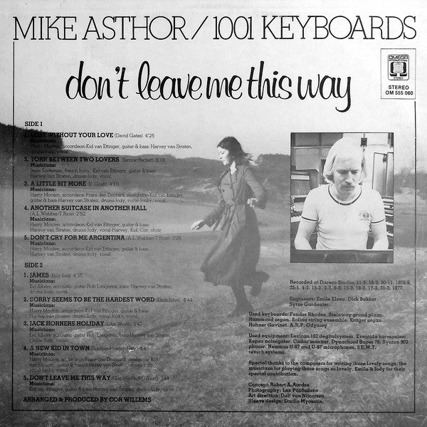 Mike Asthor / 1001 Keyboards - Don't Leave Me This Way (LP) 42289 Vinyl LP Vinyl Goed / Hoes Goed