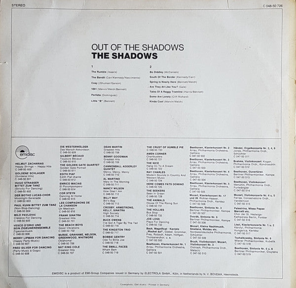 Shadows - Out Of The Shadows (LP) 51057 Vinyl LP Vinyl Goed / Hoes Goed
