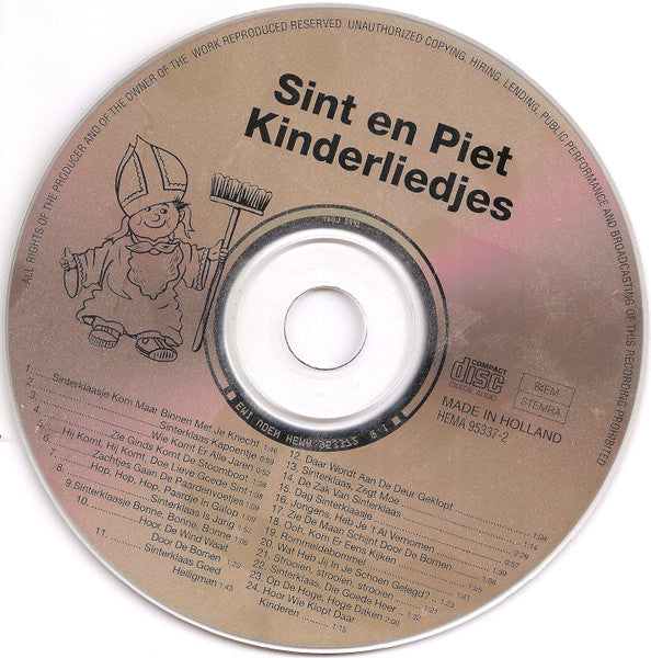 TV Kids o.l.v. Myra Helmond - Sint En Piet Kinderliedjes (CD) 70387 Compact Disc Goede Staat