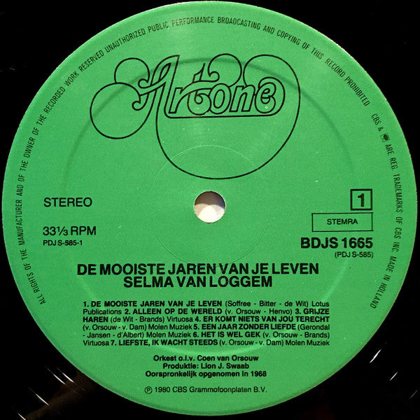 Selma Van Loggem – Die schönsten Jahre deines Lebens (LP) 46315