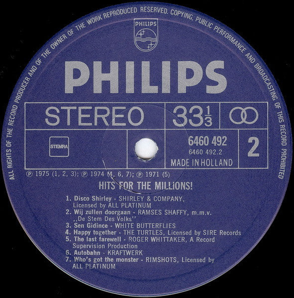 Various - Hits For The Millions (LP) 49191
