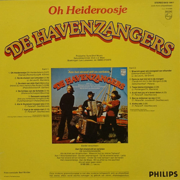 Havenzangers - Oh Heideroosje (LP) 50212 Vinyl LP Vinyl Goed / Hoes Goed
