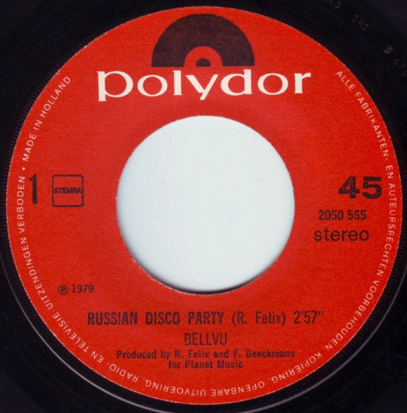 Bellvu - Russian Disco Party 30504 Vinyl Singles Vinyl Goed / Hoes Goed