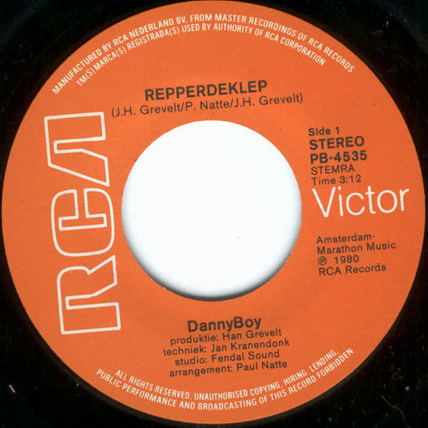 Danny Boy - Repper De Klep 43532 Vinyl Singles Vinyl Goed / Hoes Goed