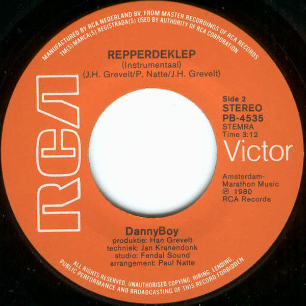 Danny Boy - Repper De Klep 43532 Vinyl Singles Vinyl Goed / Hoes Goed