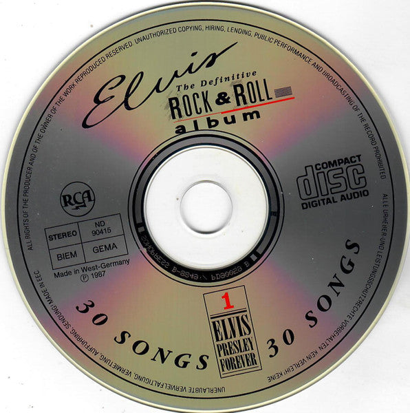 Elvis Presley - The Definitive Rock & Roll Album (CD) 70744 Compact Disc Goede Staat