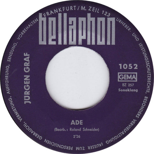 Jürgen Graf - Ade 39861 Vinyl Singles Vinyl Goed / Hoes Generic
