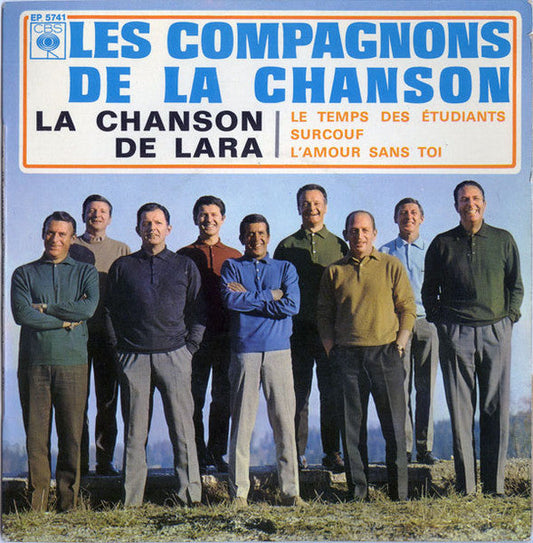 Les Compagnons De La Chanson - La Chanson De Lara 30743 Vinyl Singles EP Vinyl Goed / Hoes Goed