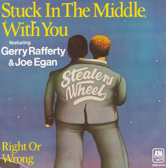 Stealers Wheel Featuring Gerry Rafferty & Joe Egan - Stuck In The Middle With You 38603 Vinyl Singles Vinyl Goed / Hoes Goed