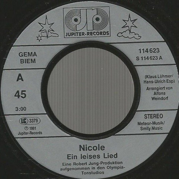 Nicole - Ein Leises Lied 17363 Vinyl Singles Vinyl Goed / Hoes Goed