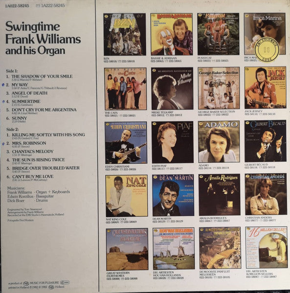 Frank Williams And His Organ - Swingtime (LP) Vinyl LP Vinyl Goed / Hoes Goed