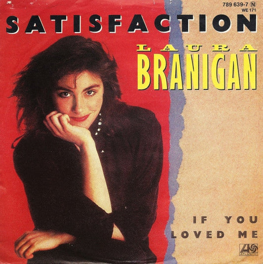 Laura Branigan - Satisfaction 35902 Vinyl Singles Vinyl Goed / Hoes Goed
