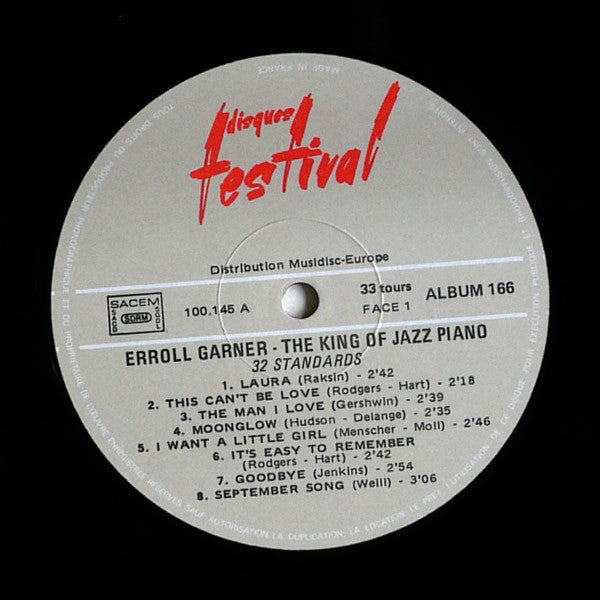 Erroll Garner - The King Of Piano Jazz - 32 Standards (LP) 41274