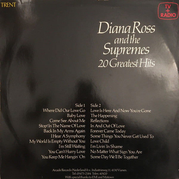 Supremes - 20 Greatest Hits (LP) 50948