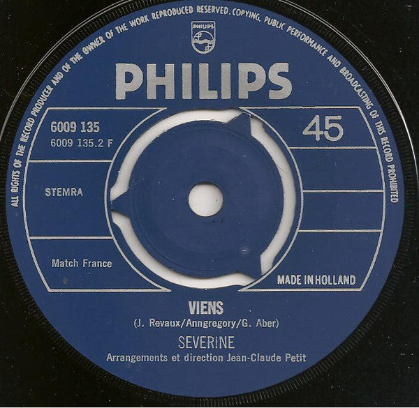 Severine - Un Banc, Un Arbre, Une Rue 39600 Vinyl Singles Vinyl Goed / Hoes Goed