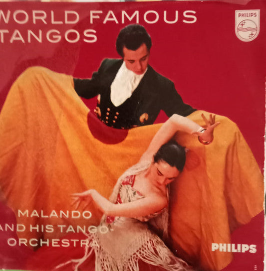 Malando And His Tango Orchestra - World Famous Tangos 18571 Vinyl Singles Vinyl Goed / Hoes Goed