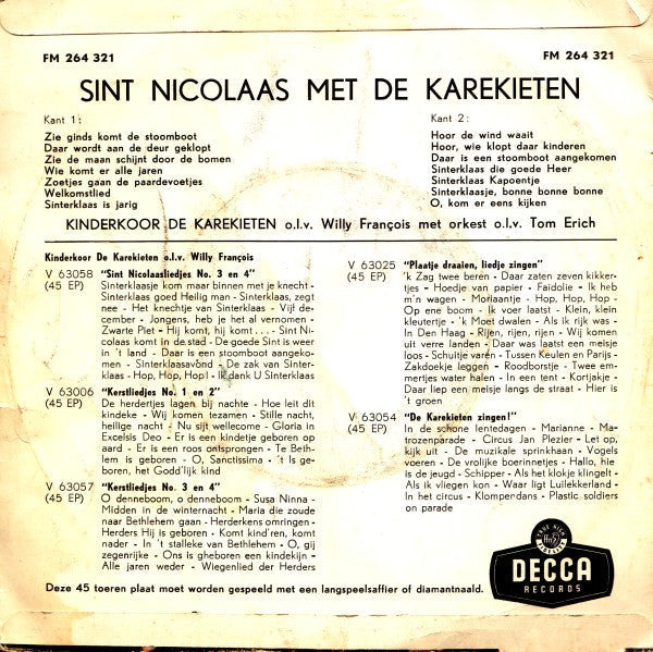 Kinderchor De Karekieten - Sankt Nikolaus mit den Karekieten 33724