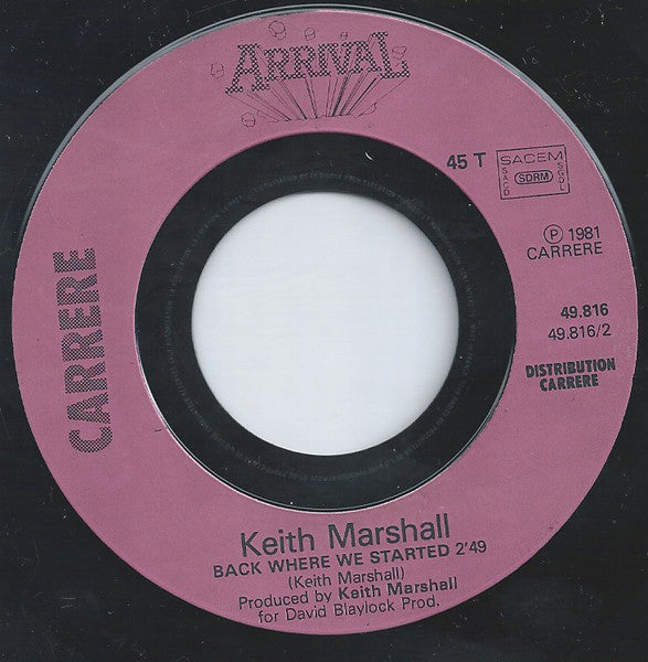 Keith Marshall - Silver And Diamonds 16212