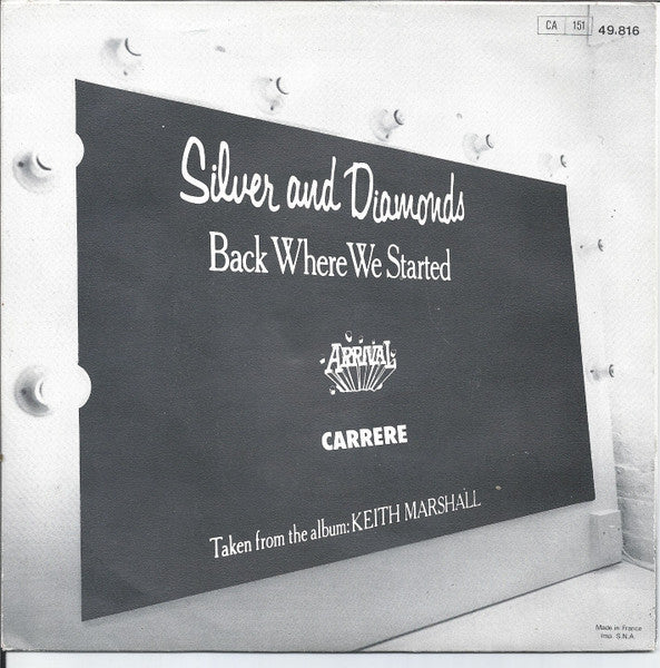 Keith Marshall - Silver And Diamonds 16212 Vinyl Singles Vinyl Goed / Hoes Goed