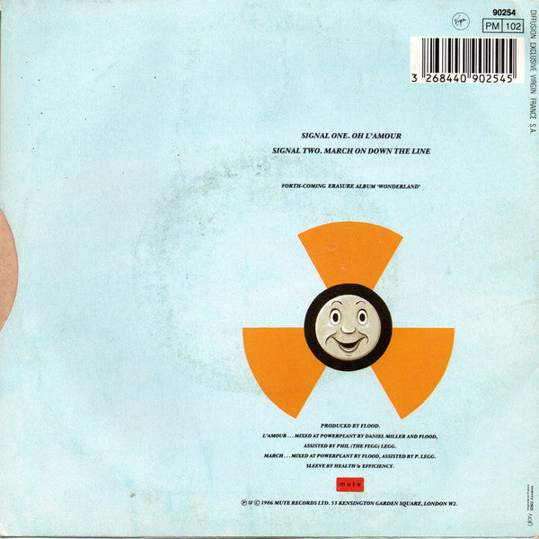 Erasure - Oh L'amour Vinyl Singles Vinyl Zeer Goed / Hoesje Goed "VINYLSINGLES.NL"