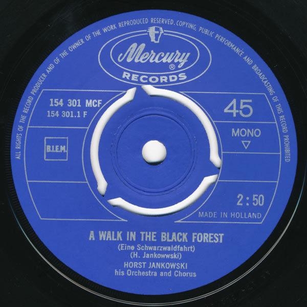 Horst Jankowski His Orchestra And Chorus - A Walk In The Black Forest 15134 Vinyl Singles Vinyl Goed / Hoes Goed