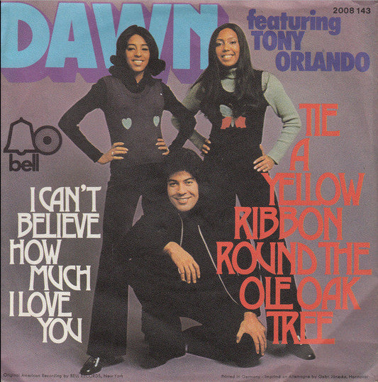 Dawn Featuring Tony Orlando - Tie A Yellow Ribbon Round The Ole Oak Tree 38526 Vinyl Singles Vinyl Goed / Hoes Goed
