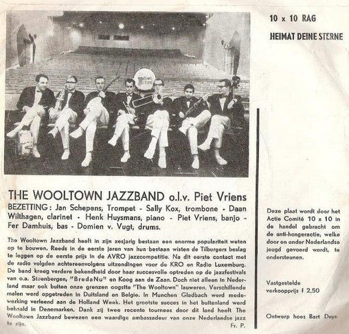 Wooltown Jazz Band - Anti Hongeractie Nederlandse Jeugd 1961-'62 30107 Vinyl Singles Vinyl Goed / Hoes Goed
