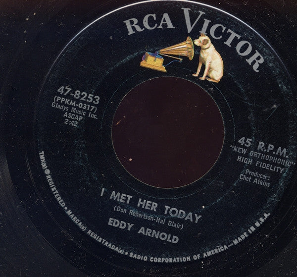 Eddy Arnold - Jealous Hearted Me Vinyl Singles Vinyl Zeer Goed / Hoesje Generic "VINYLSINGLES.NL"