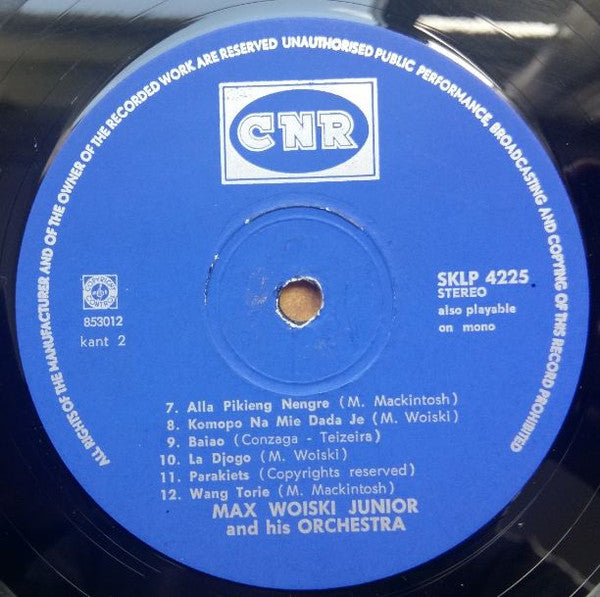 Max Woiski Junior - Max Woiski Junior At The Tropicana, Amsterdam (LP) 48152 Vinyl LP Vinyl Goed / Hoes Goed