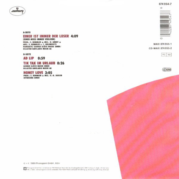 Stephan Remmler - Einer Ist Immer Der Loser 21403 Vinyl Singles Vinyl Goed / Hoes Goed